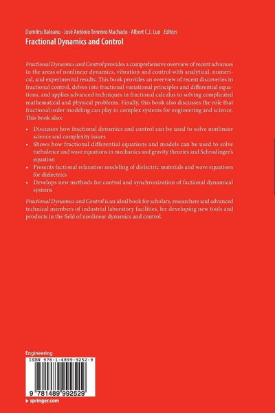 Produktbild: Fractional Dynamics and Control