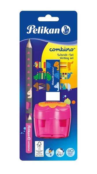 Produktbild: Set Combino Schreiblernbleistift, Radierer, Anspitzer