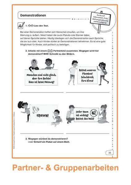 Produktbild: Projektmappe Kinderrechte 3. - 5. Klasse