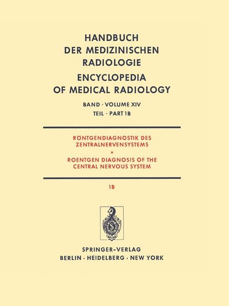 Produktbild: R&ouml;ntgendiagnostik des Zentralnervensystems Teil 1B Roentgen Diagnosis of the Central Nervous System Part 1B