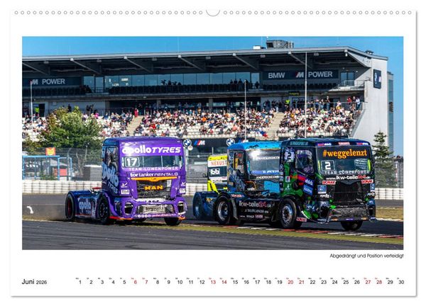 Produktbild: TRUCK RACING - Motorsport in XXL (Wandkalender 2026 DIN A2 quer), CALVENDO Monatskalender