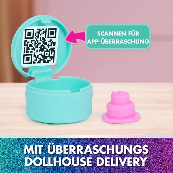 Produktbild: DREAMWORKS GABBY'S DOLLHOUSE: DER FILM - Portal Raum "Cakeys zuckers&uuml;&szlig;e Sprinklek&uuml;che" mit Spielfigur & Zubeh&ouml;r