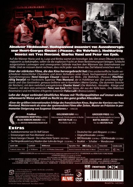 Produktbild: Lohn der Angst (Filmjuwelen)
