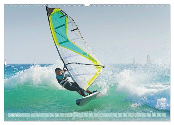 Produktbild: Windsurfen: Wasser, Gischt und Wellen - Edition Funsport (hochwertiger Premium Wandkalender 2026 DIN A2 quer), Kunstdruck in Hochglanz
