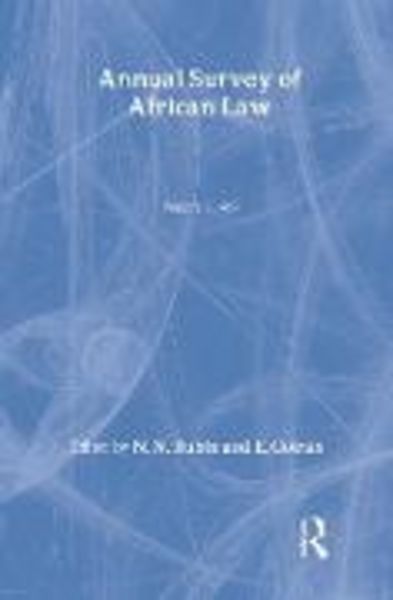 Taylor and Francis Rubin.: Annual Survey of African Law Cb