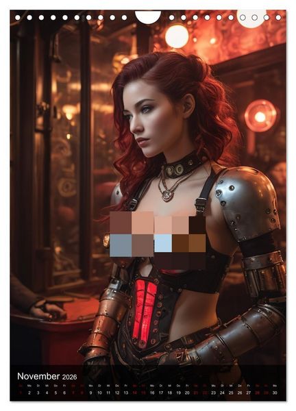 Produktbild: Steampunk - Stadtleben - Rotlichtviertel (Wandkalender 2026 DIN A4 hoch), CALVENDO Monatskalender