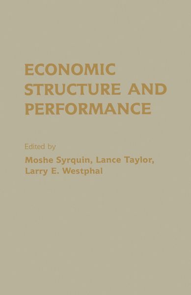 Produktbild: Economic Structure and Performance