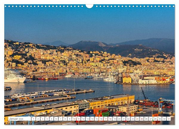 Produktbild: Genua - Die facettenreiche Sch&ouml;nheit (Wandkalender 2026 DIN A3 quer), CALVENDO Monatskalender