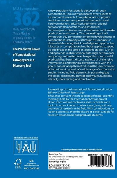 Produktbild: The Predictive Power of Computational Astrophysics as a Discovery Tool (IAU S362)