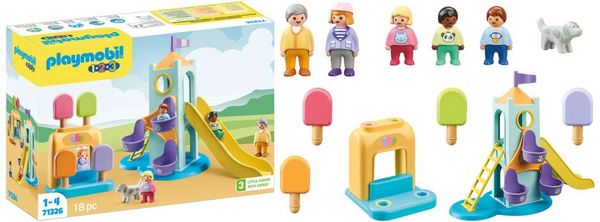 PLAYMOBIL 1.2.3 Zahlenkarussell – Lernspielzeug Ab 12 Monaten, Erstes Zählen Von 1 Bis 8, Fördert Motorik & Kreativität