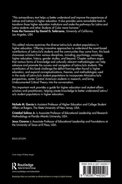 Produktbild: Studying Latinx/a/o Students in Higher Education
