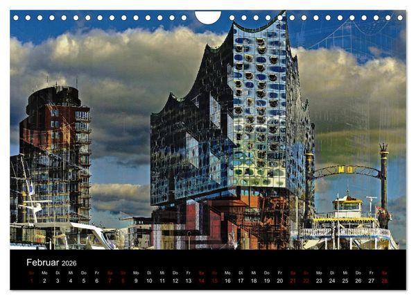 Produktbild: Elbphilharmonie-ARTig (Wandkalender 2026 DIN A4 quer), CALVENDO Monatskalender