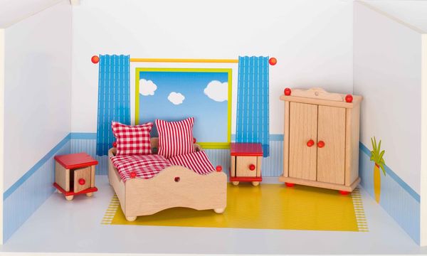 Produktbild: Goki Puppenmöbel Schlafzimmer für Puppenhaus