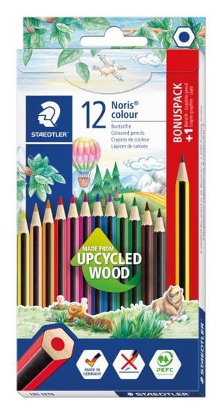 Produktbild: STAEDTLER Noris colour 185 Buntstift, 12er Set + Bleistift, 185 SET9