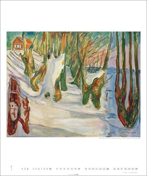 Produktbild: Edvard Munch Edition Kalender 2027