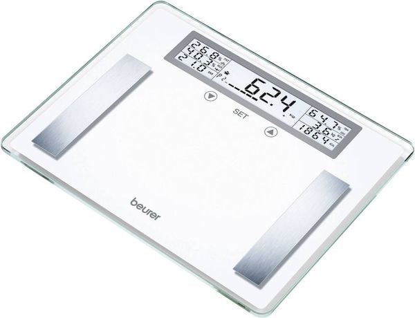 Beurer BG 51 XXL Körperanalysewaage digital Wägebereich (max.)=200kg Weiß, Edelstahl