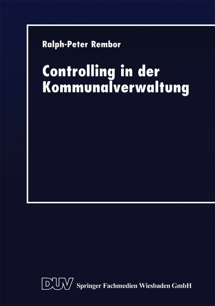 Produktbild: Controlling in der Kommunalverwaltung