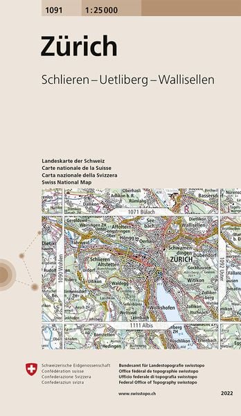 Swisstopo 1 : 25 000 Zürich, Sonstige von , Swisstopo, 9783302010915