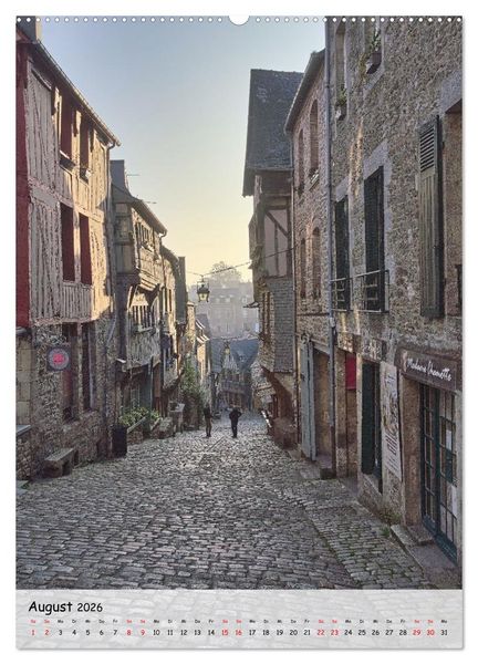 Produktbild: Dinan, die mittelalterliche Perle in der Bretagne (Wandkalender 2026 DIN A2 hoch), CALVENDO Monatskalender
