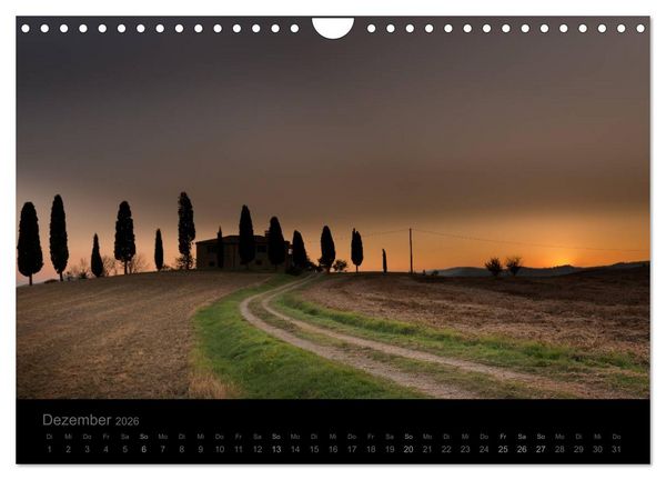 Produktbild: &ndash; Magie des Lichtes &ndash; TOSKANA (Wandkalender 2026 DIN A4 quer), CALVENDO Monatskalender