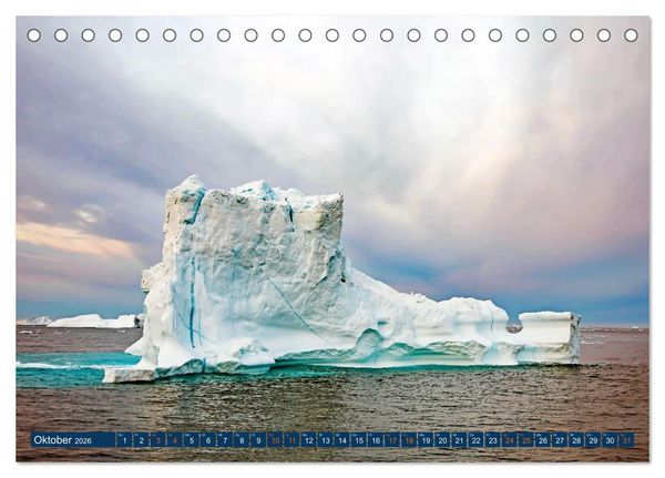 Produktbild: Berge aus Eis (Tischkalender 2026 DIN A5 quer), CALVENDO Monatskalender