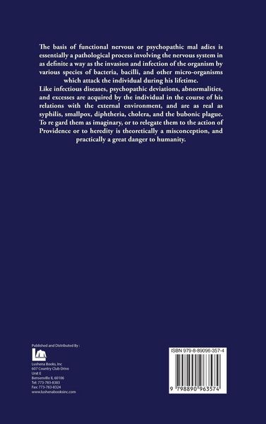 Produktbild: The Causation and Treatment of Psychopathic Diseases