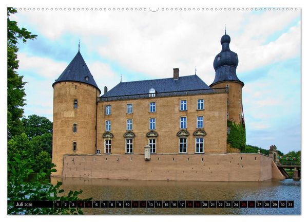 Produktbild: M&uuml;nsterland Romantik - Romantische Schl&ouml;sser und Wasserburgen (hochwertiger Premium Wandkalender 2026 DIN A2 quer), Kunstdruck in Hochglanz