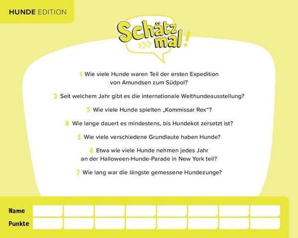 Produktbild: Sch&auml;tz mal! Hunde Edition