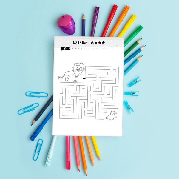 Produktbild: 100 R&auml;tsel: Der XXL Labyrinth-Block f&uuml;r Kinder ab 4