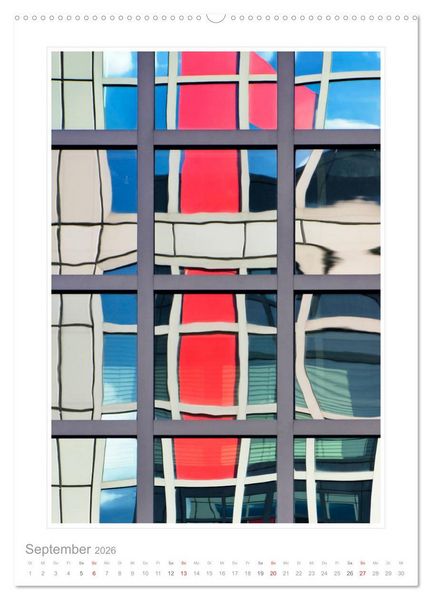 Produktbild: Spiegelungen in der Architektur (hochwertiger Premium Wandkalender 2026 DIN A2 hoch), Kunstdruck in Hochglanz