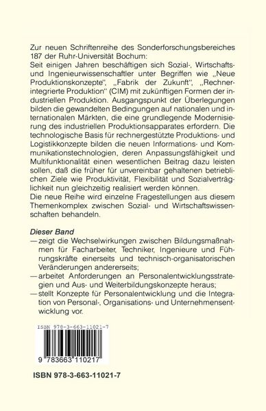 Produktbild: Personalentwicklung f&uuml;r die neue Fabrik