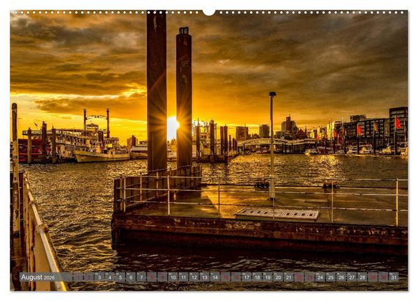 Produktbild: Hamburg City Vibes (Wandkalender 2026 DIN A2 quer), CALVENDO Monatskalender