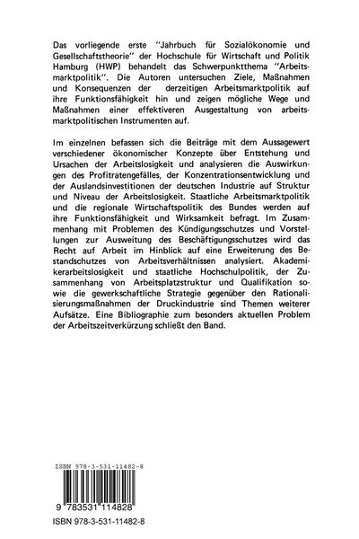 Produktbild: Arbeitsmarktpolitik