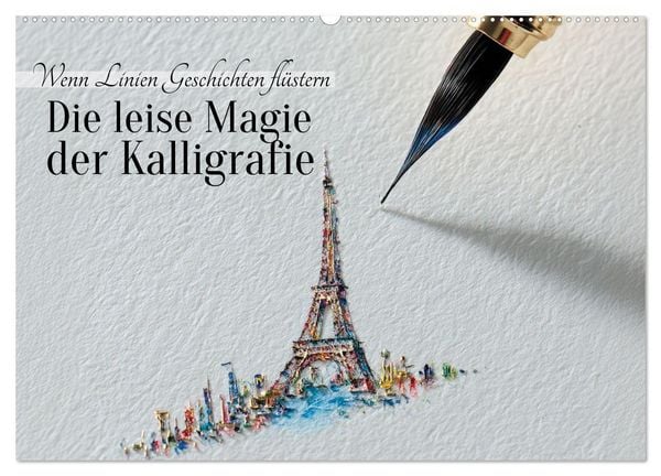 Produktbild: Die leise Magie der Kalligrafie (Wandkalender 2026 DIN A2 quer), CALVENDO Monatskalender