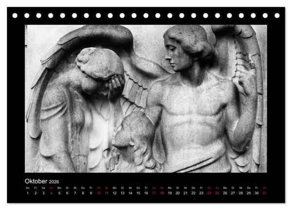 Produktbild: Die Engel von Melaten (Tischkalender 2026 DIN A5 quer), CALVENDO Monatskalender