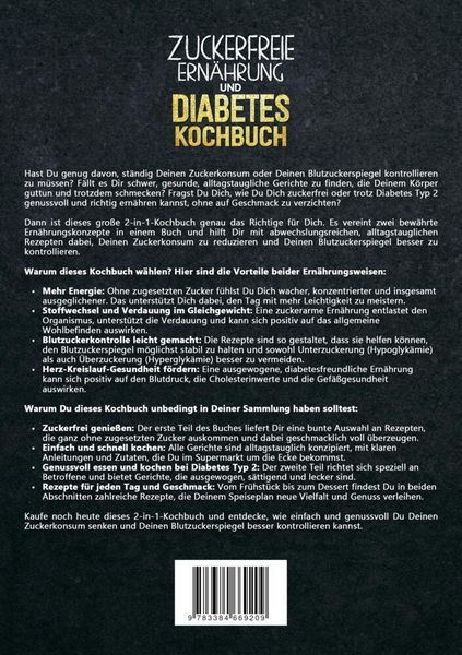 Produktbild: Zuckerfreie Ern&auml;hrung und Diabetes Kochbuch