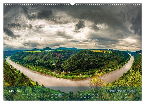 Produktbild: der elbestrom landschaft (Wandkalender 2026 DIN A2 quer), CALVENDO Monatskalender