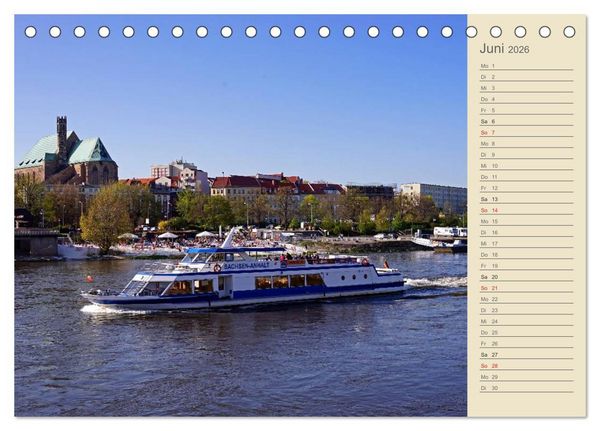 Produktbild: Magdeburg an der Elbe 2026 (Tischkalender 2026 DIN A5 quer), CALVENDO Monatskalender