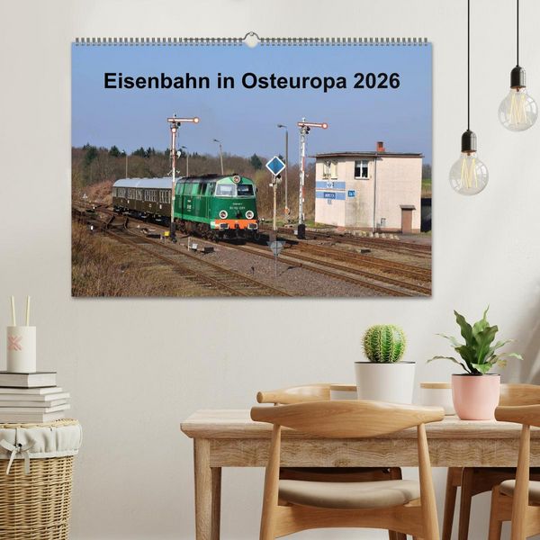 Produktbild: Eisenbahn Kalender 2026 - Oberlausitz und Nachbarl&auml;nder (Wandkalender 2026 DIN A2 quer), CALVENDO Monatskalender