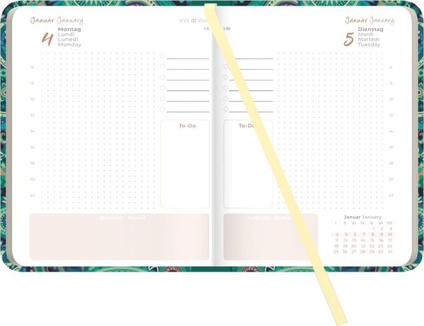 Produktbild: Daily Journal Paisley 2027
