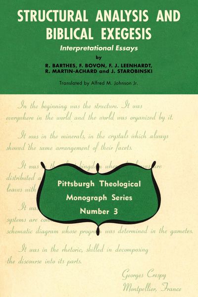 Produktbild: Structural Analysis and Biblical Exegesis