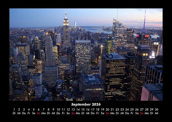 Produktbild: New York 2026 Fotokalender DIN A3