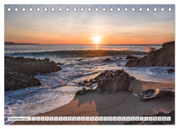 Produktbild: WASSERBERGE - Die Riesenwellen von Nazar&eacute; (Tischkalender 2026 DIN A5 quer), CALVENDO Monatskalender