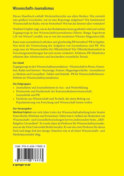 Produktbild: Wissenschafts-Journalismus