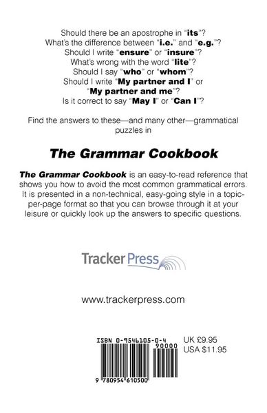 Produktbild: The Grammar Cookbook