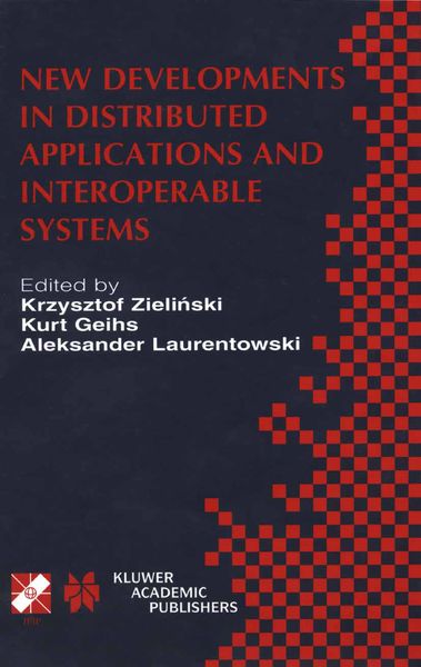 Produktbild: New Developments in Distributed Applications and Interoperable Systems