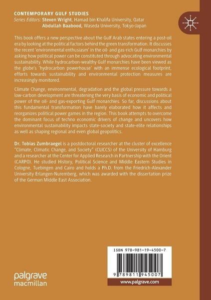 Produktbild: Political Power and Environmental Sustainability in Gulf Monarchies