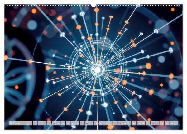 Produktbild: Quantenmechanik von Bits zu Qubits (Wandkalender 2026 DIN A2 quer), CALVENDO Monatskalender