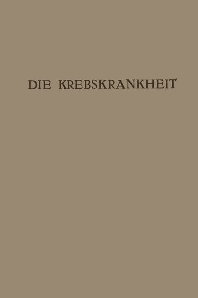 Produktbild: Die Krebskrankheit