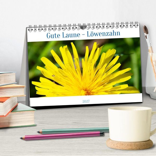 Produktbild: Gute Laune - L&ouml;wenzahn (Tischkalender 2027 DIN A5 quer), CALVENDO Monatskalender